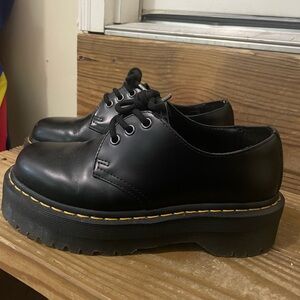 Dr. Martens Black Platform Shoes